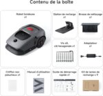 Robot tondeuse sans fil MOVA 1000 LiDAR 3D, 1000 m², pente 45 %