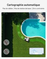 Robot tondeuse sans fil LUBA Mini AWD LiDAR, 1500 m², coupe 20 cm, 20 zones