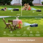 Robot tondeuse sans fil MOVA 1000 LiDAR 3D, 1000 m², pente 45 %