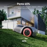 Robot tondeuse sans fil Redkey MGC500 500 m², navigation C-ToF, hauteur 3–7 cm, pente 45 %