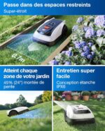 Robot tondeuse sans fil ECOVACS GOAT O800 RTK jardin 800 m²