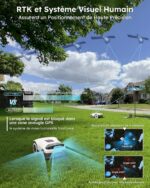 Robot tondeuse sans fil Genie600 RTK + Vision, coupe 20 cm, 900 m²