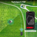 Robot tondeuse sans fil Redkey MGC500 500 m², navigation C-ToF, hauteur 3–7 cm, pente 45 %
