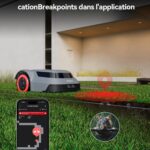 Robot tondeuse sans fil Redkey MGC500 500 m², navigation C-ToF, hauteur 3–7 cm, pente 45 %