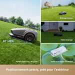 Robot tondeuse sans fil MOVA 1000 LiDAR 3D, 1000 m², pente 45 %