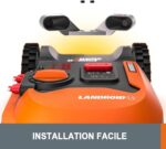 Robot tondeuse sans fil 250 m², caméra 4K, multizone