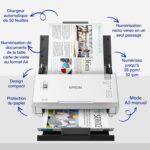 Scanner de documents, écran tactile 10,9 cm, ADF 100