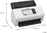Scanner de documents recto-verso 40 ppm / 80 ipm, ADF 80, USB 3.0, Ethernet, Wi-Fi