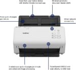 Scanner de documents recto-verso 60 ppm, ADF 100 feuilles, Wi-Fi/Ethernet/USB 3.0