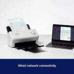 Scanner de documents recto-verso 60 ppm, ADF 100 feuilles, Wi-Fi/Ethernet/USB 3.0