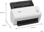 Scanner de documents recto-verso 60 ppm, ADF 100 feuilles, Wi-Fi/Ethernet/USB 3.0