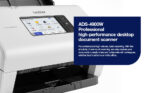 Scanner de documents recto-verso 60 ppm, ADF 100 feuilles, Wi-Fi/Ethernet/USB 3.0