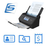 Scanner de documents Wi-Fi 40 pages/minute recto-verso ADF 80 feuilles écran tactile 4,3&Prime;