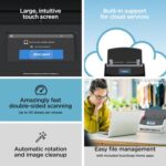 Scanner de documents Wi-Fi 40 pages/minute recto-verso ADF 80 feuilles écran tactile 4,3&Prime;