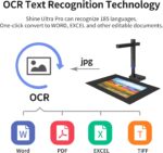 Scanner de livres A3 pliable 24 MP – OCR 180+ langues