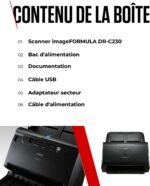 Scanner recto verso A4 Essentiel 30 ppm, ADF 60, OCR, USB 2.0