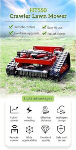 Tondeuse à gazon à chenilles 7,5 CV télécommandée hauteur 10–150 mm