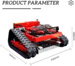 Tondeuse à chenilles CMOLVUR moteur 7,5 CV télécommande coupe 550 mm hauteur 10–150 mm
