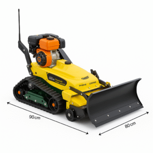 Tondeuse à chenilles CMOLVUR moteur 7,5 CV télécommande coupe 550 mm hauteur 10–150 mm