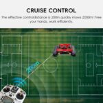 Tondeuse à gazon à chenilles WaaYb 7,5 CV 550 mm télécommande 1500 m²