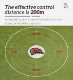 Tondeuse à gazon à chenilles WaaYb 7,5 CV 550 mm télécommande 1500 m²