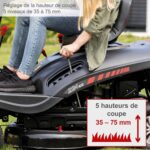 Tondeuse à Gazon Autoportée Thermique – 6,8 CV 224 cm³ 61 cm Démarrage Électrique 2600 m²