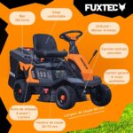 Tondeuse à Gazon Thermique Autoportée 6 CV – 66 cm, eStart, Bac 150 L, Réglable, Moteur 4 Temps – FUXTEC FX-RMR66