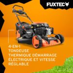 Tondeuse à gazon thermique autotractée, 51 cm 170 cm³ 4-en-1