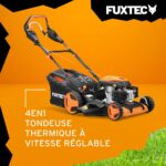 Tondeuse à gazon thermique autotractée, 51 cm 170 cm³ 4-en-1