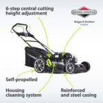 Tondeuse à gazon thermique EQ2-500 46 cm, 140 cm³, autotractée