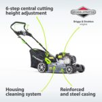 Tondeuse à gazon thermique EQ2-500 46 cm, 140 cm³, autotractée