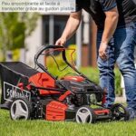 Tondeuse à gazon thermique hybride, 224 cm³, coupe 56 cm, bac 65 L