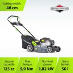 Tondeuse à gazon thermique EQ2-300 42 cm, 125 cm³