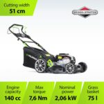 Tondeuse à gazon thermique EQ2-300 42 cm, 125 cm³