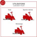 Tondeuse autoportée thermique Scheppach MR235-61 224 cm³ 61 cm