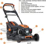 Tondeuse thermique 4 en 1 196 cm³ démarrage électrique