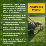 Tondeuse thermique autotractée 146 cm³ 45,7 cm avec Mulching