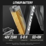 Vélo électrique pliable CEAYA A20 20 pouces 48V 20Ah