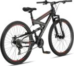 VTT 21 vitesses, freins à disque et suspension totale