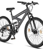 VTT 21 vitesses, freins à disque et suspension totale