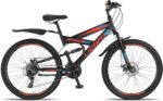 VTT 21 vitesses, freins à disque et suspension totale