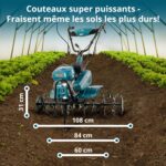 Motoculteur thermique KS 7HP-950S 7CV 212cc largeur 108 cm profondeur 31 cm