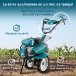 Motoculteur thermique KS 7HP-950S 7CV 212cc largeur 108 cm profondeur 31 cm