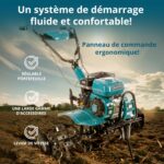 Motoculteur thermique KS 7HP-950S 7CV 212cc largeur 108 cm profondeur 31 cm