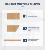 Scie à bois portable 4-en-1, moteur 3 kW, coupe 2,44 m