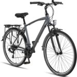 Vélo de randonnée 28 pouces 21 vitesses avec accessoires