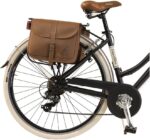 Vélo de ville vintage 28 pouces 6 vitesses cadre aluminium, Shimano TX50, panier et sacoches