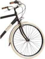 Vélo de ville vintage aluminium 28 pouces, 6 vitesses, 700×35, sacoches