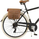 Vélo de ville vintage aluminium 28 pouces, 6 vitesses, 700×35, sacoches