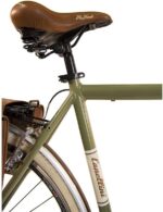 Vélo de ville vintage aluminium 28 pouces, 6 vitesses, 700×35, sacoches